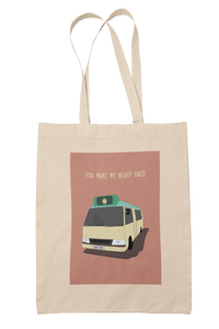 You Make My Heart Race Tote
